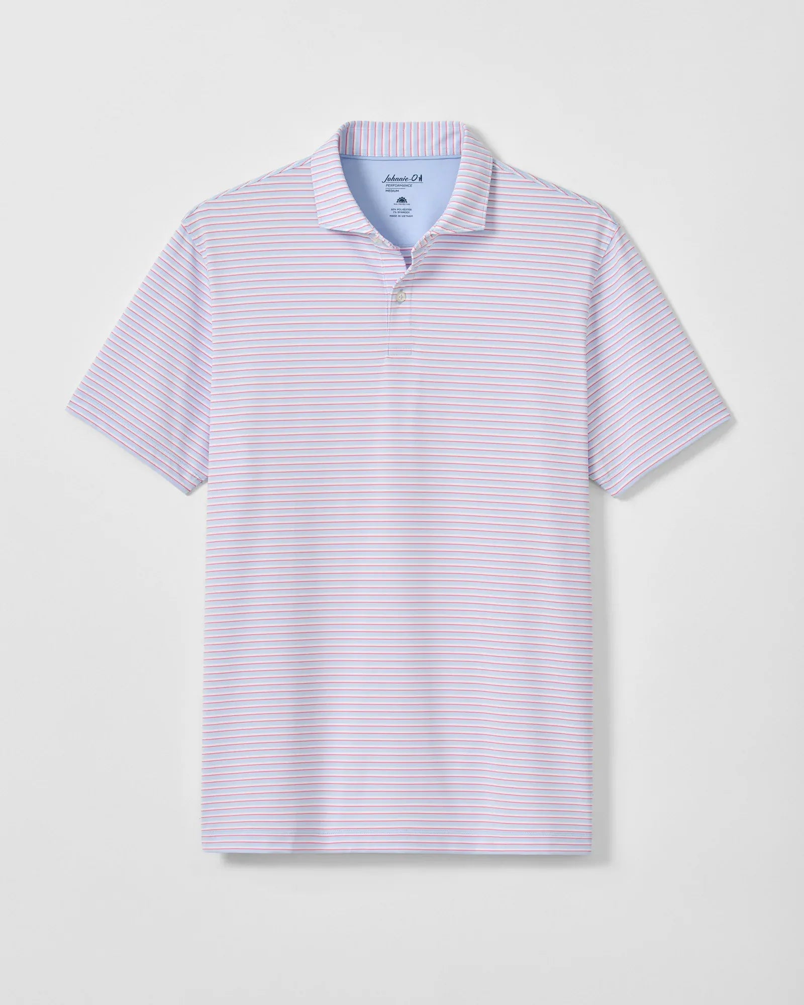 Johnnie-O Polos Rez Stripe Performance Jersey Polo in Kona