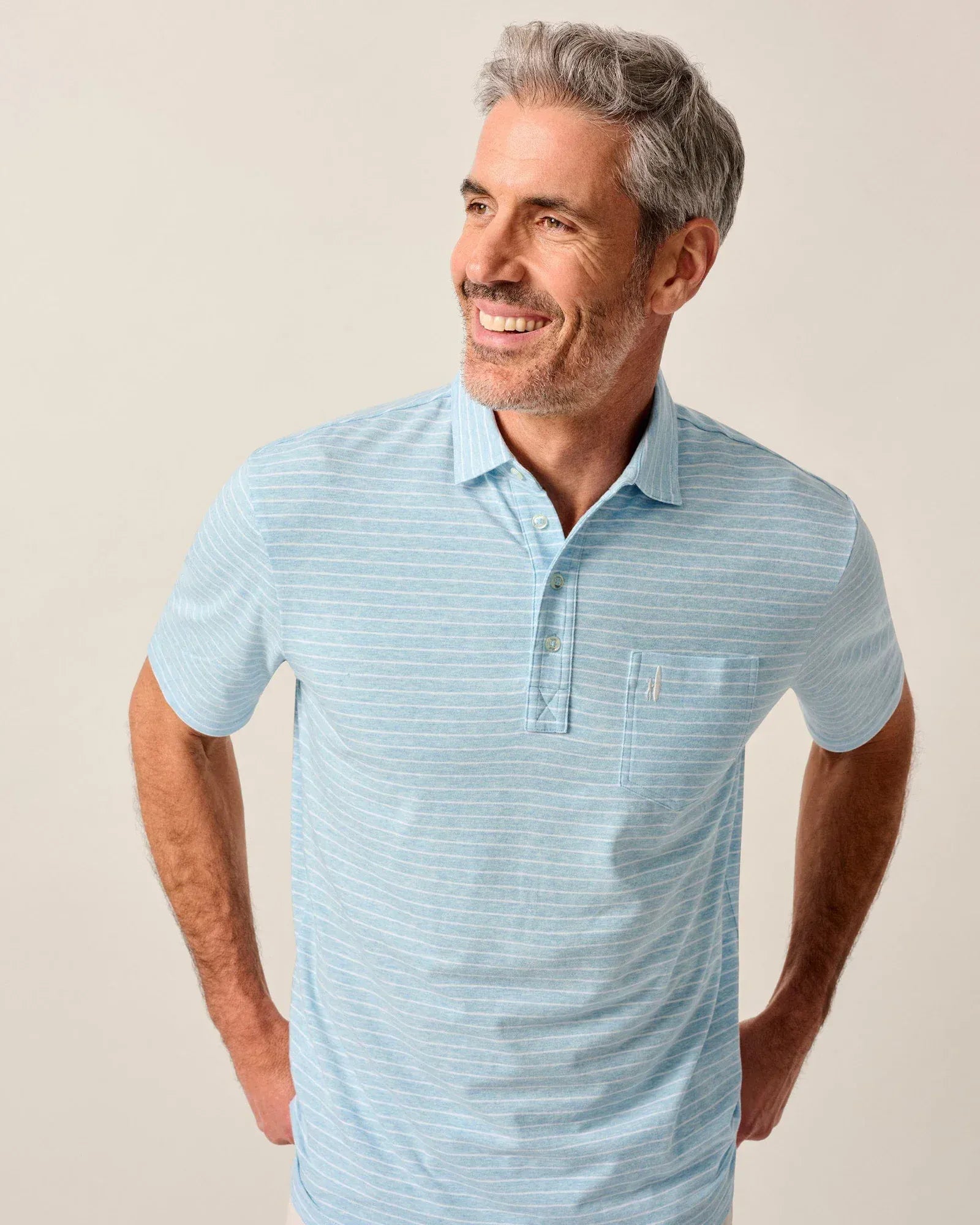 Johnnie-O Polos Ryan Original Polo in Cloud Blue