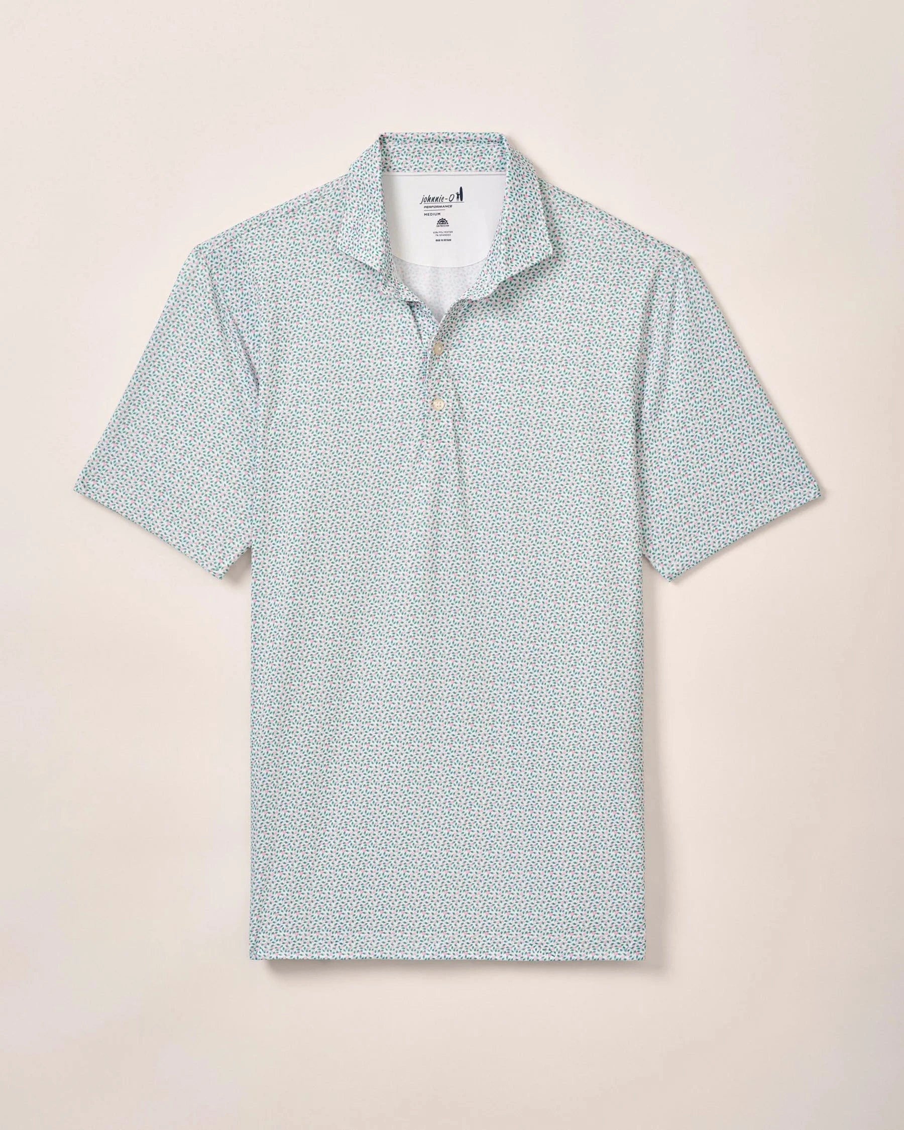Johnnie O Polos Springwood Performance Jersey Polo - Porto Pink