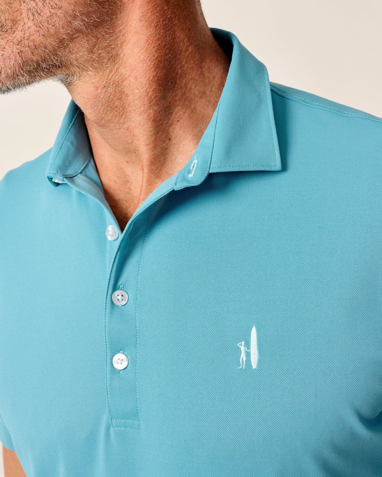 Johnnie-O Polos Stevie Performance Mesh Polo in Haze
