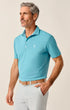 Johnnie-O Polos Stevie Performance Mesh Polo in Haze