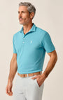 Johnnie-O Polos Stevie Performance Mesh Polo in Haze