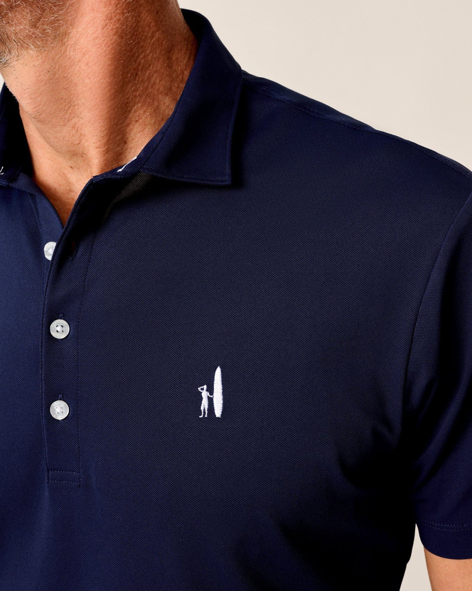 Johnnie-O Polos Stevie Performance Mesh Polo in Navy