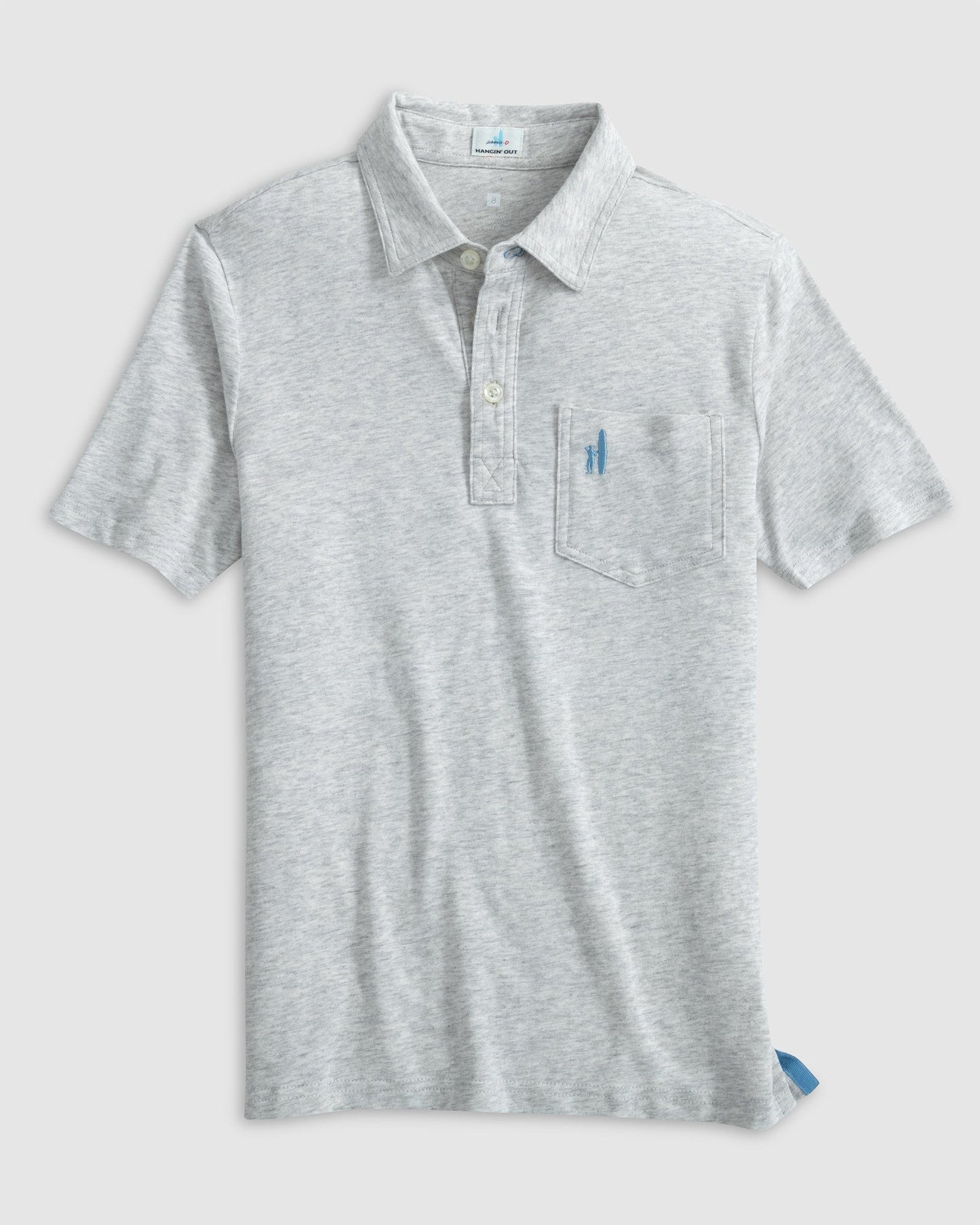 Johnnie O Polos The Heathered Original Polo 2.0- Grey