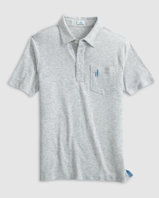Johnnie O Polos The Heathered Original Polo 2.0- Grey