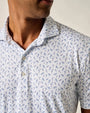 Johnnie O Polos Tini Print Featherweight Polo - Lake