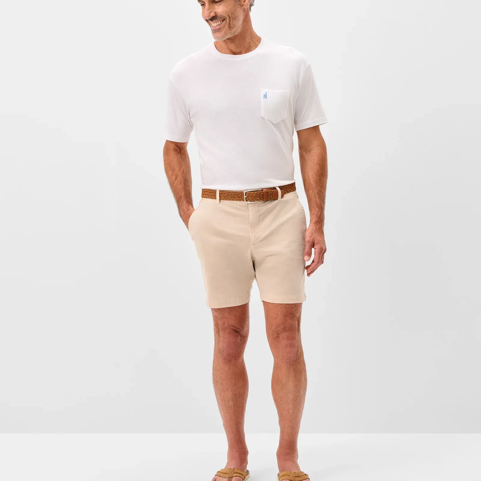 Johnnie-O Shorts Barchers Corduroy Shorts in Stone