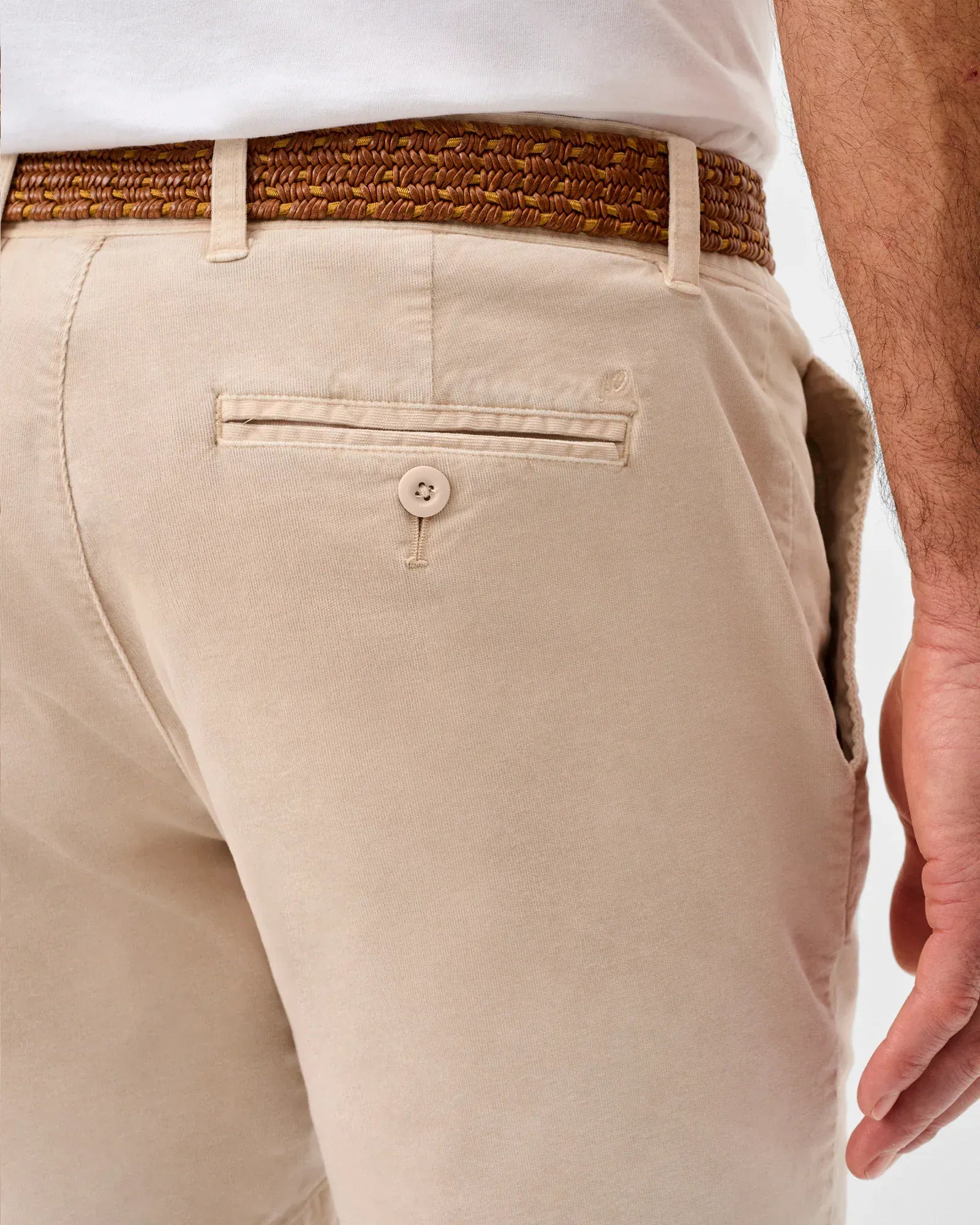 Johnnie-O Shorts Barchers Corduroy Shorts in Stone