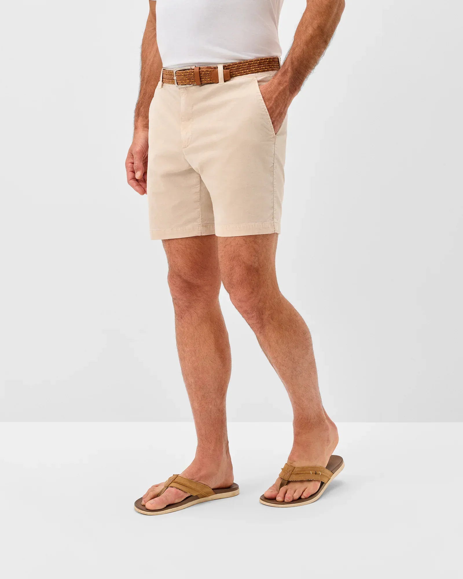 Johnnie-O Shorts Barchers Corduroy Shorts in Stone