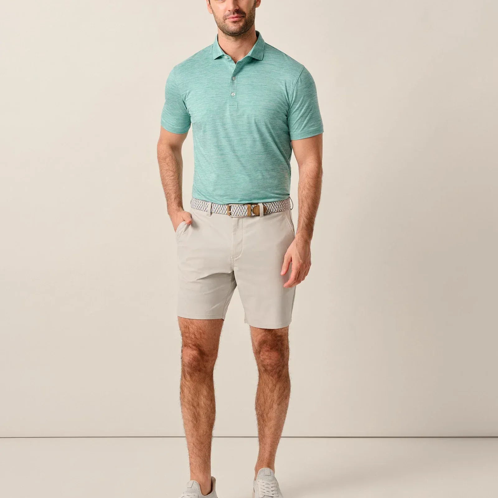 Johnnie-O Shorts Jupiters Cotton Performance Shorts in Seal