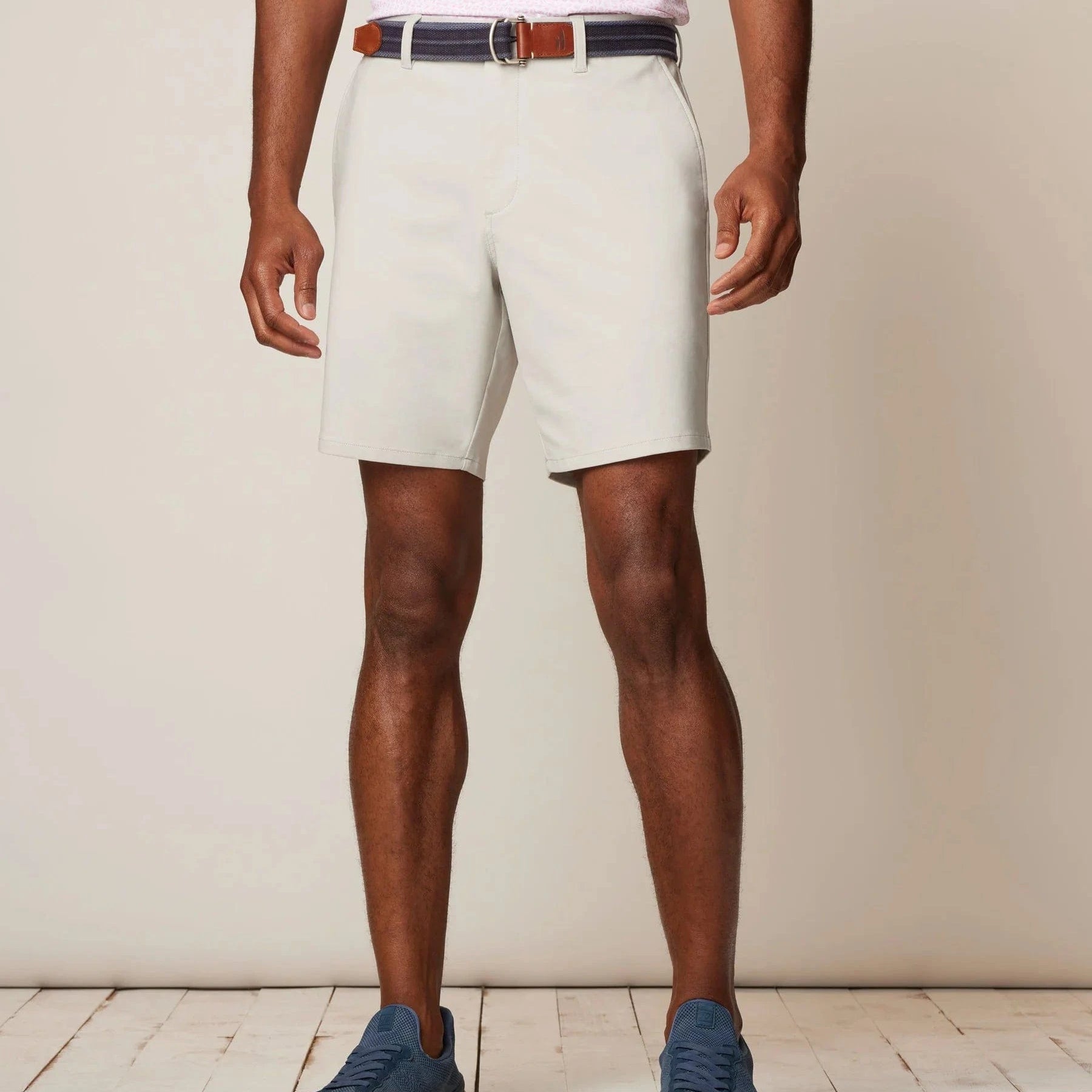 Johnnie O Shorts Jupiters Stretch Cotton Performance Shorts 8" - Seal