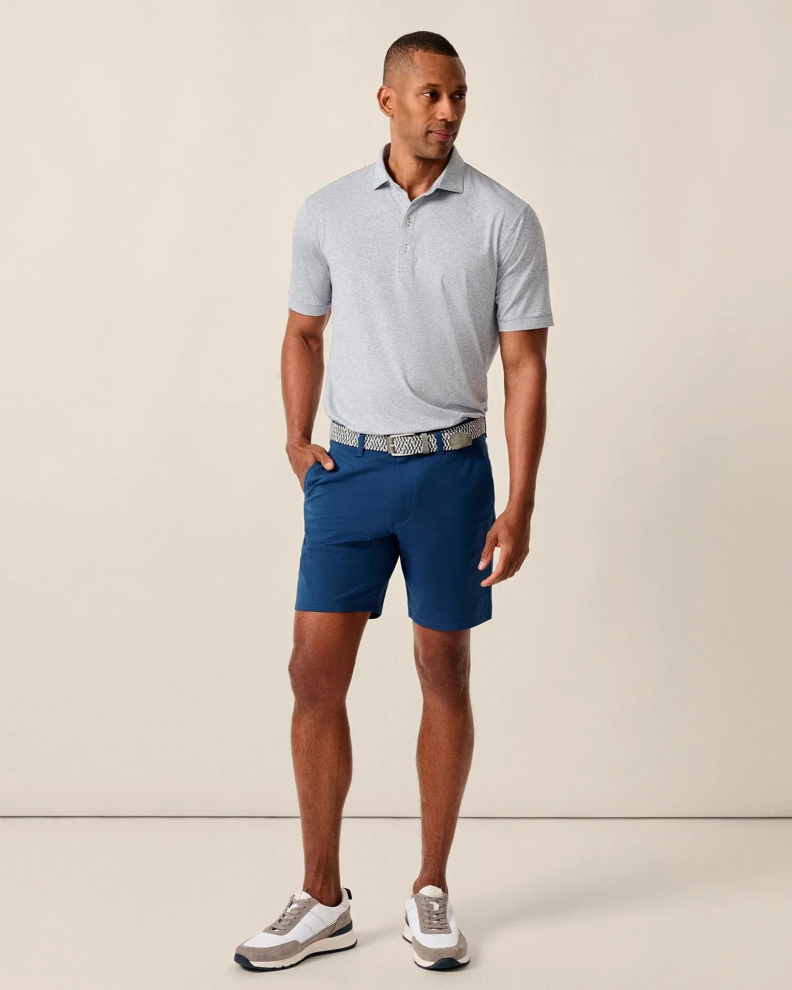 Johnnie-O Shorts Jupiters Stretch Cotton Performance Shorts in Lake