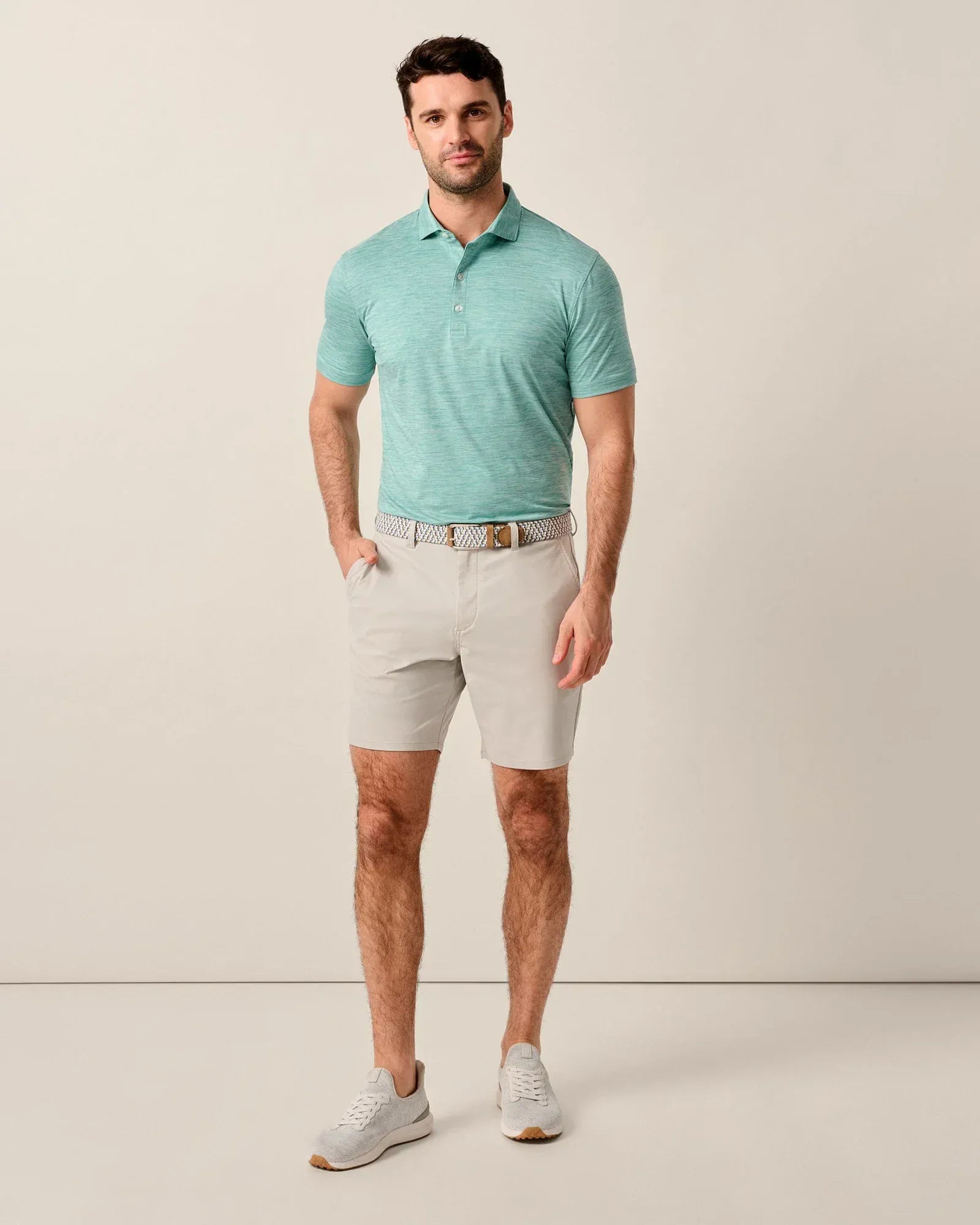 Johnnie-O Shorts Jupiters Stretch Cotton Performance Shorts in Seal