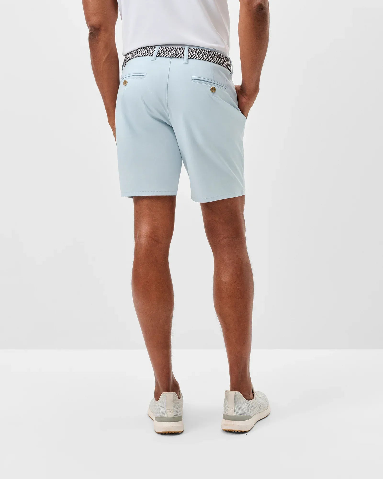 Johnnie-O Shorts Jupiters Stretch Cotton Performance Shorts in Skyway