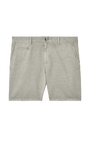 Johnnie O Shorts Melrose Cotton Linen Shorts 7" - Light Gray