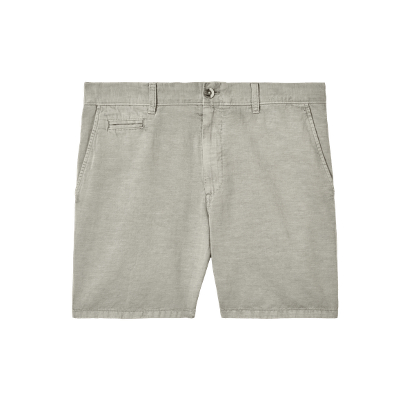 Johnnie O Shorts Melrose Cotton Linen Shorts 7" - Light Gray