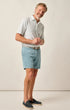 Johnnie-O Shorts Melrose Cotton Linen Shorts in Mid Blue