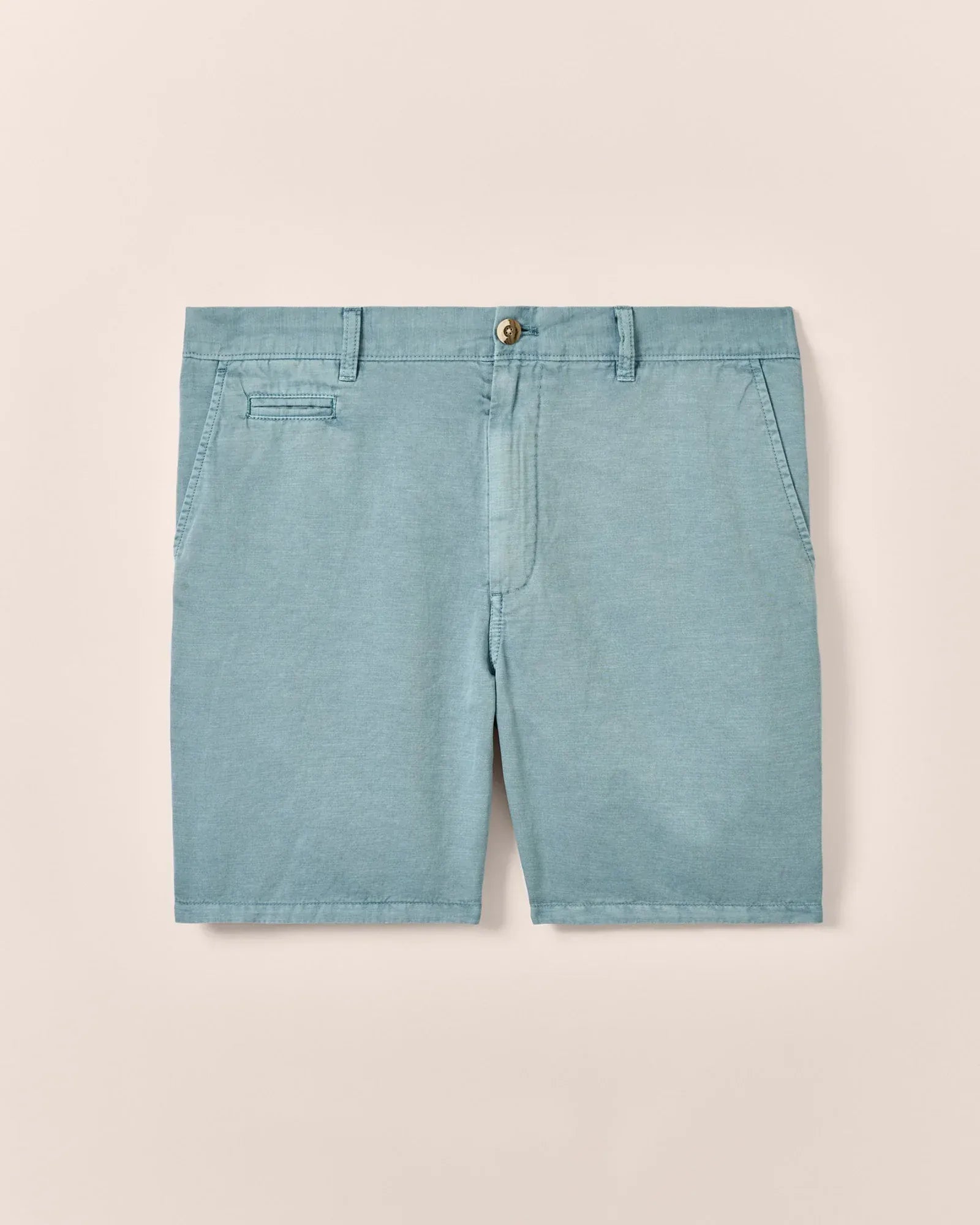 Johnnie-O Shorts Melrose Cotton Linen Shorts in Mid Blue