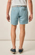Johnnie-O Shorts Melrose Cotton Linen Shorts in Mid Blue