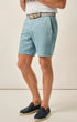 Johnnie-O Shorts Melrose Cotton Linen Shorts in Mid Blue