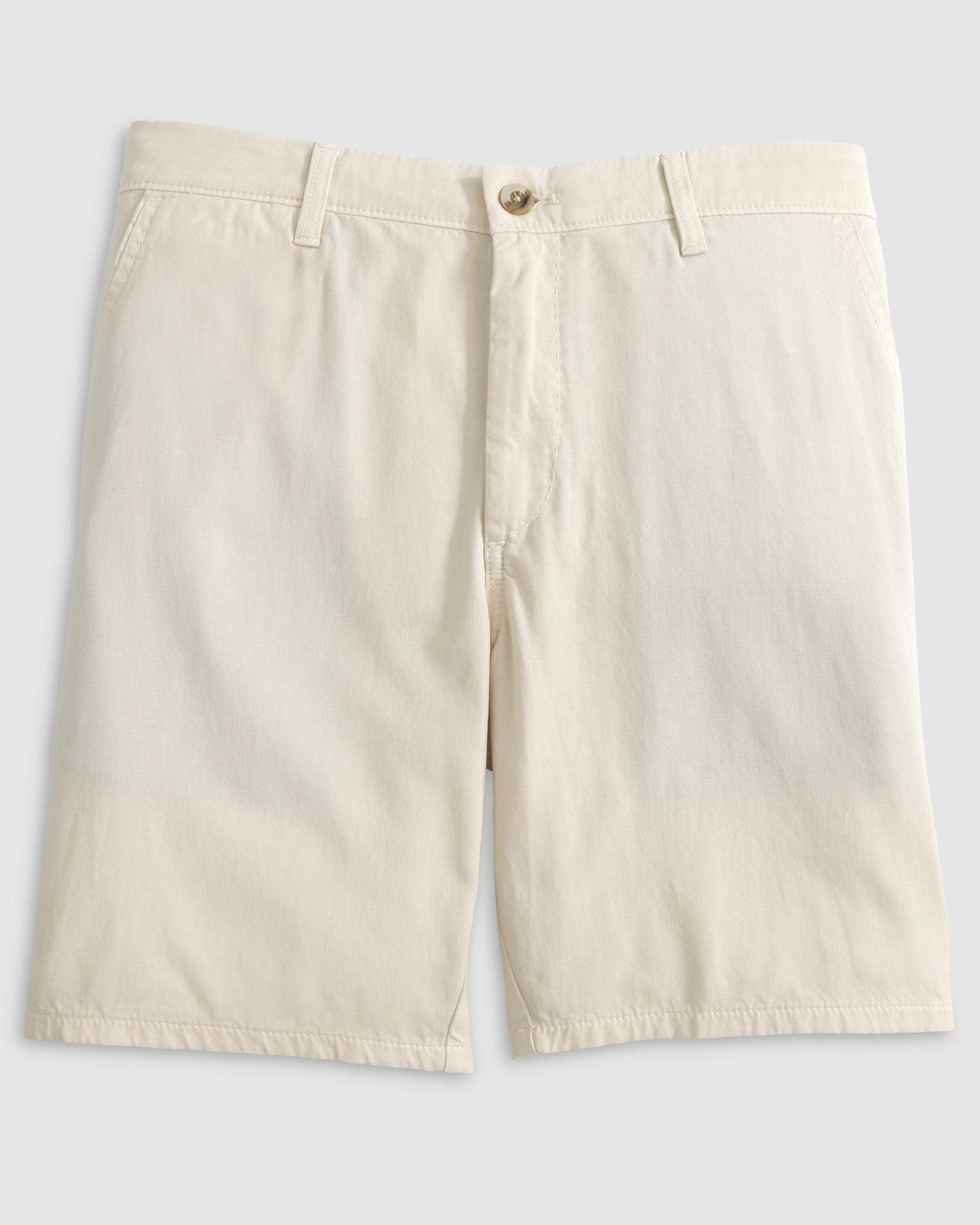 Johnnie O Shorts Nassau Cotton Blend Shorts 8" - Stone