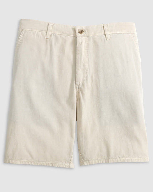 Johnnie O Shorts Nassau Cotton Blend Shorts 8" - White