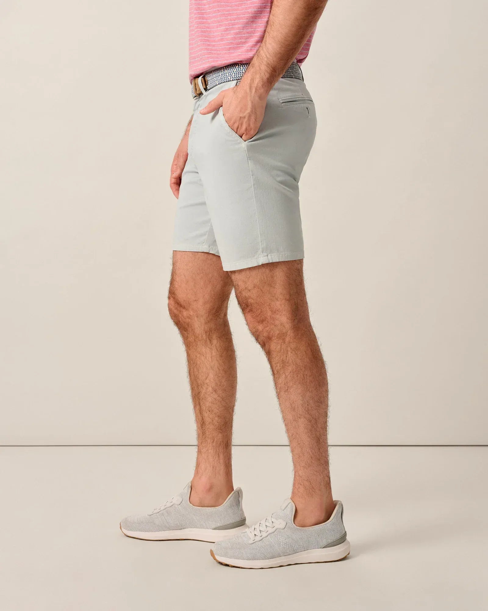 Johnnie-O Shorts Nassau Cotton Blend Shorts in Chrome