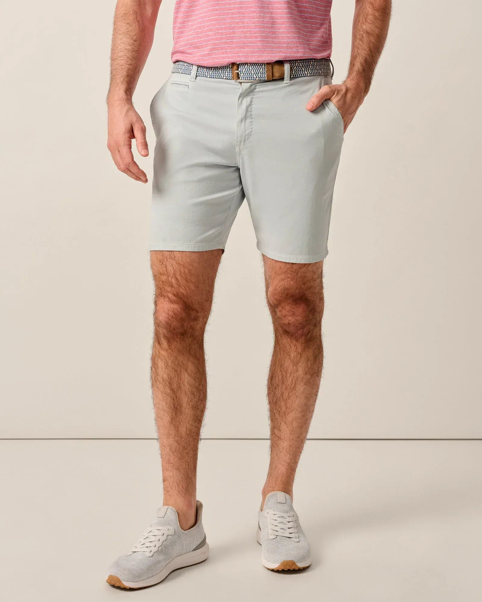 Johnnie-O Shorts Nassau Cotton Blend Shorts in Chrome