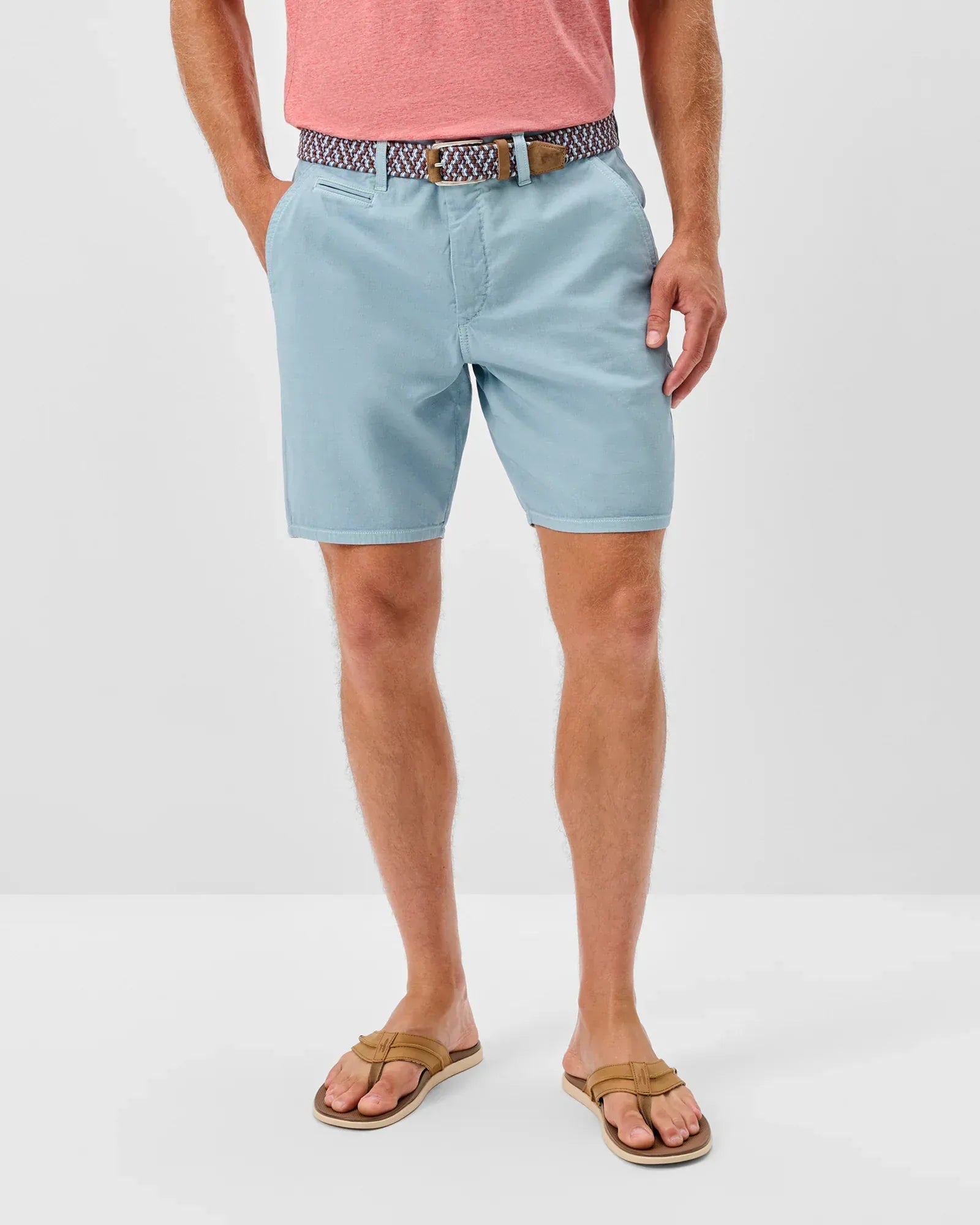 Johnnie-O Shorts Nassau Cotton Blend Shorts in Kona