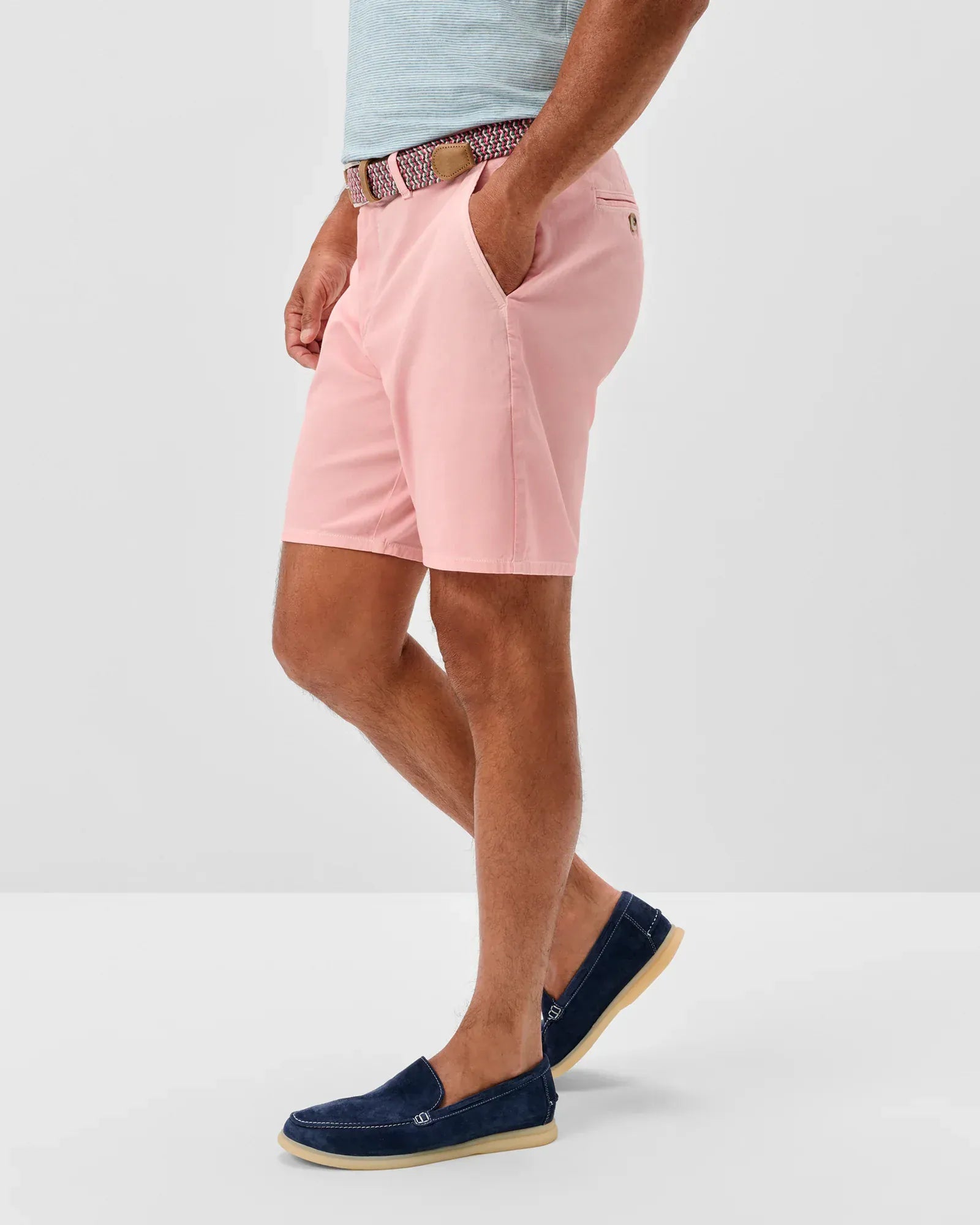 Johnnie-O Shorts Nassau Cotton Blend Shorts in Salmon