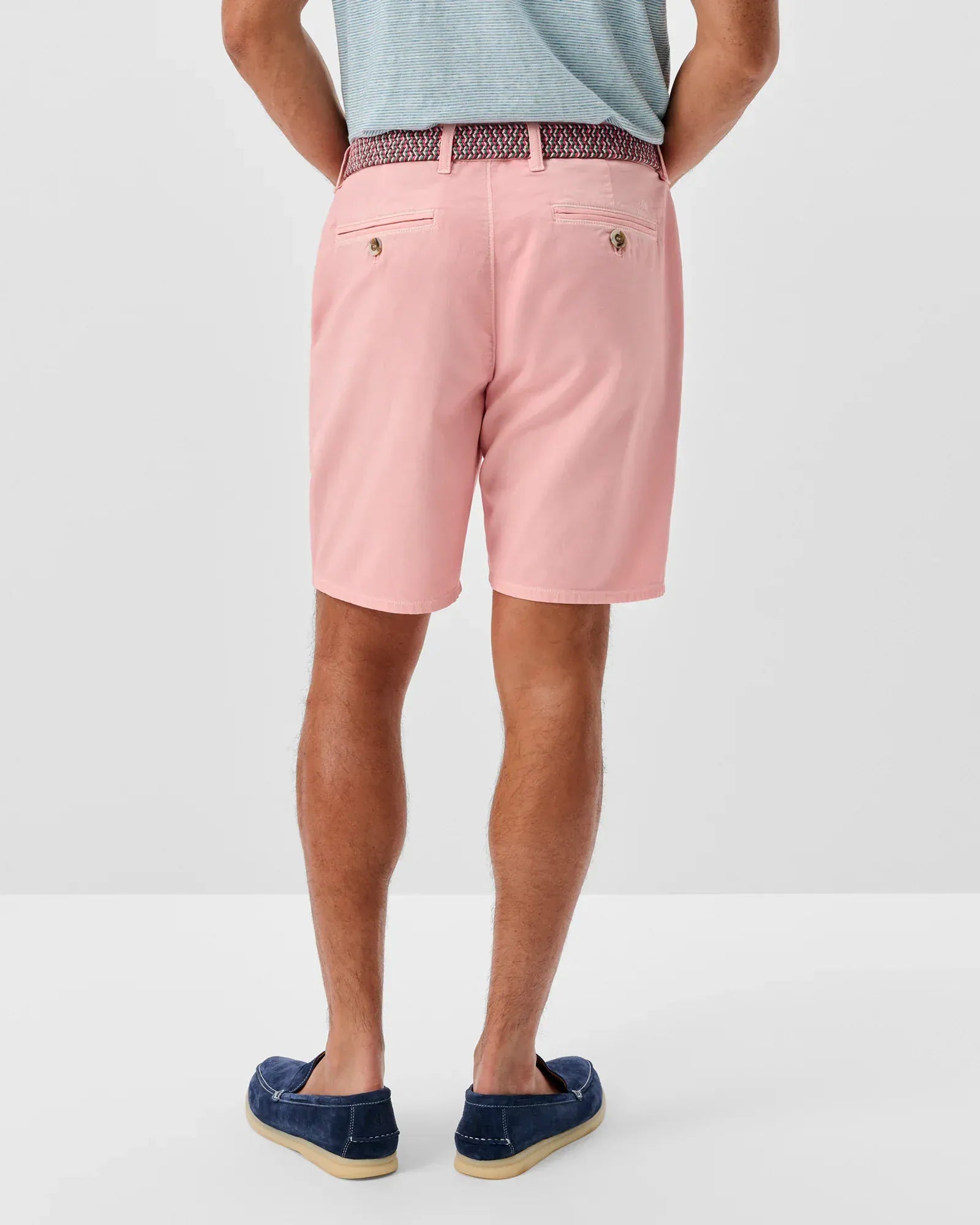 Johnnie-O Shorts Nassau Cotton Blend Shorts in Salmon