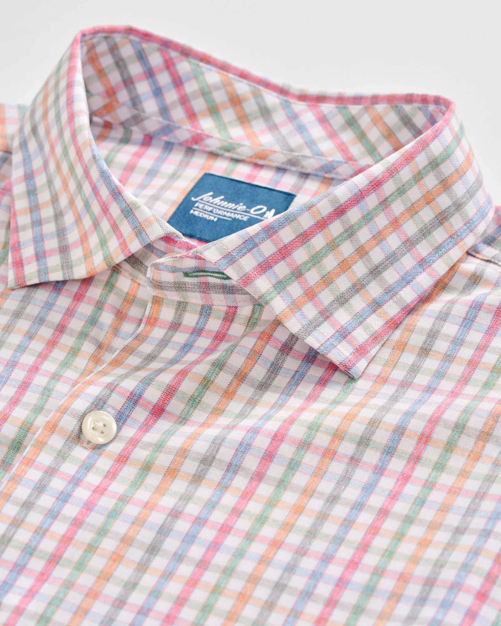 Johnnie-O Sport Shirts Albie Everyday Performance Button Down Shirt in White