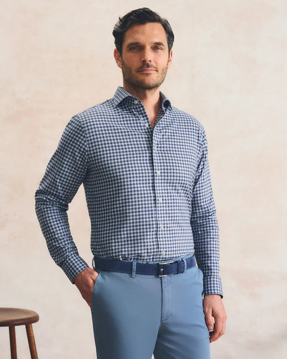 Johnnie-O Sport Shirts Amalfi Gingham Top Shelf Cotton Button Down Shirt