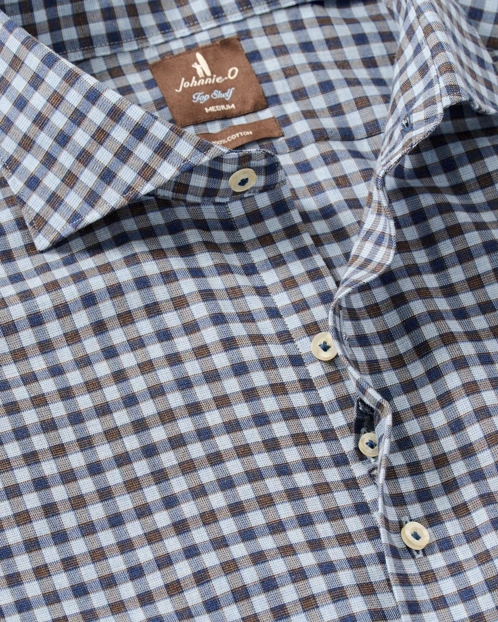 Johnnie-O Sport Shirts Amalfi Gingham Top Shelf Cotton Button Down Shirt