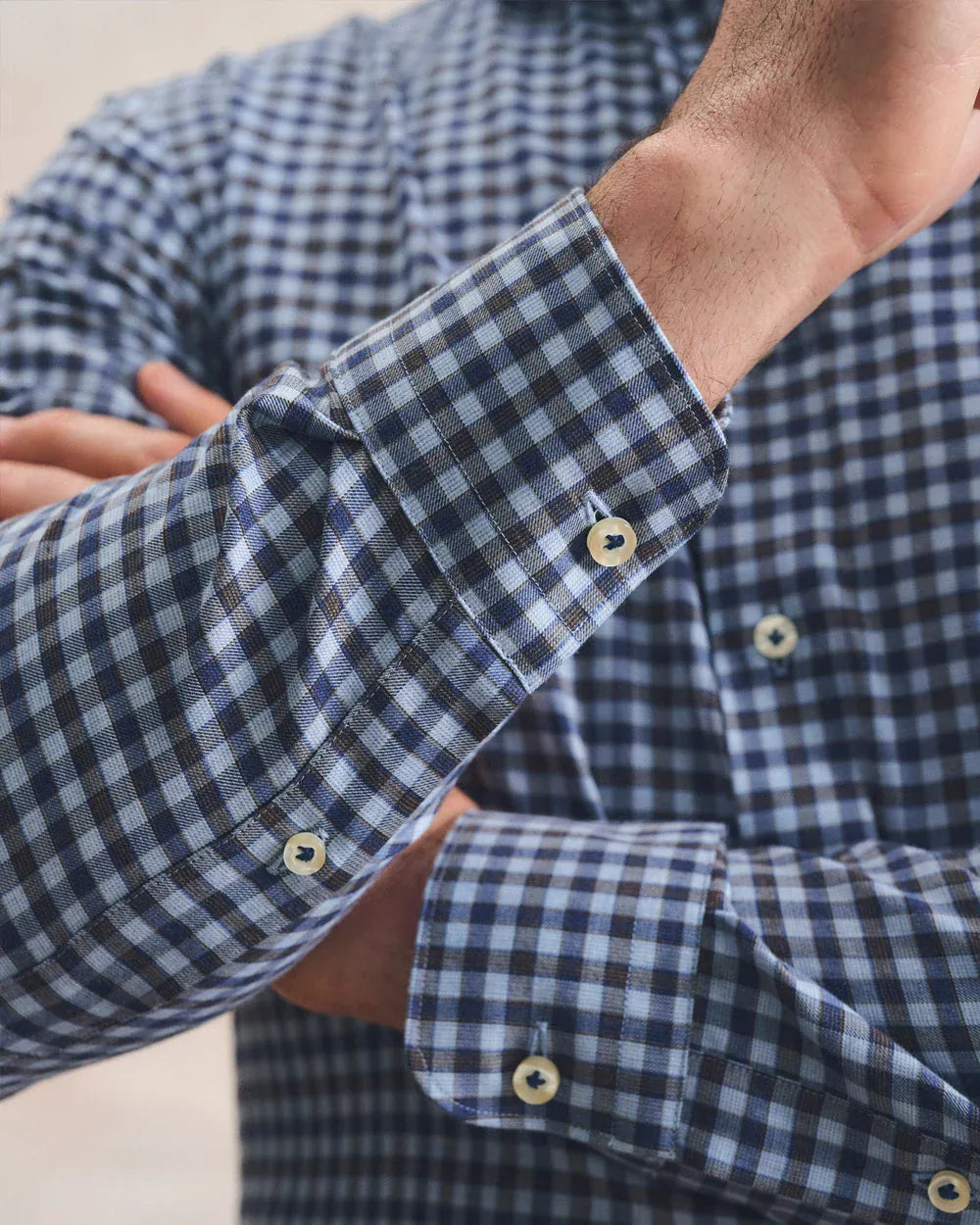 Johnnie-O Sport Shirts Amalfi Gingham Top Shelf Cotton Button Down Shirt
