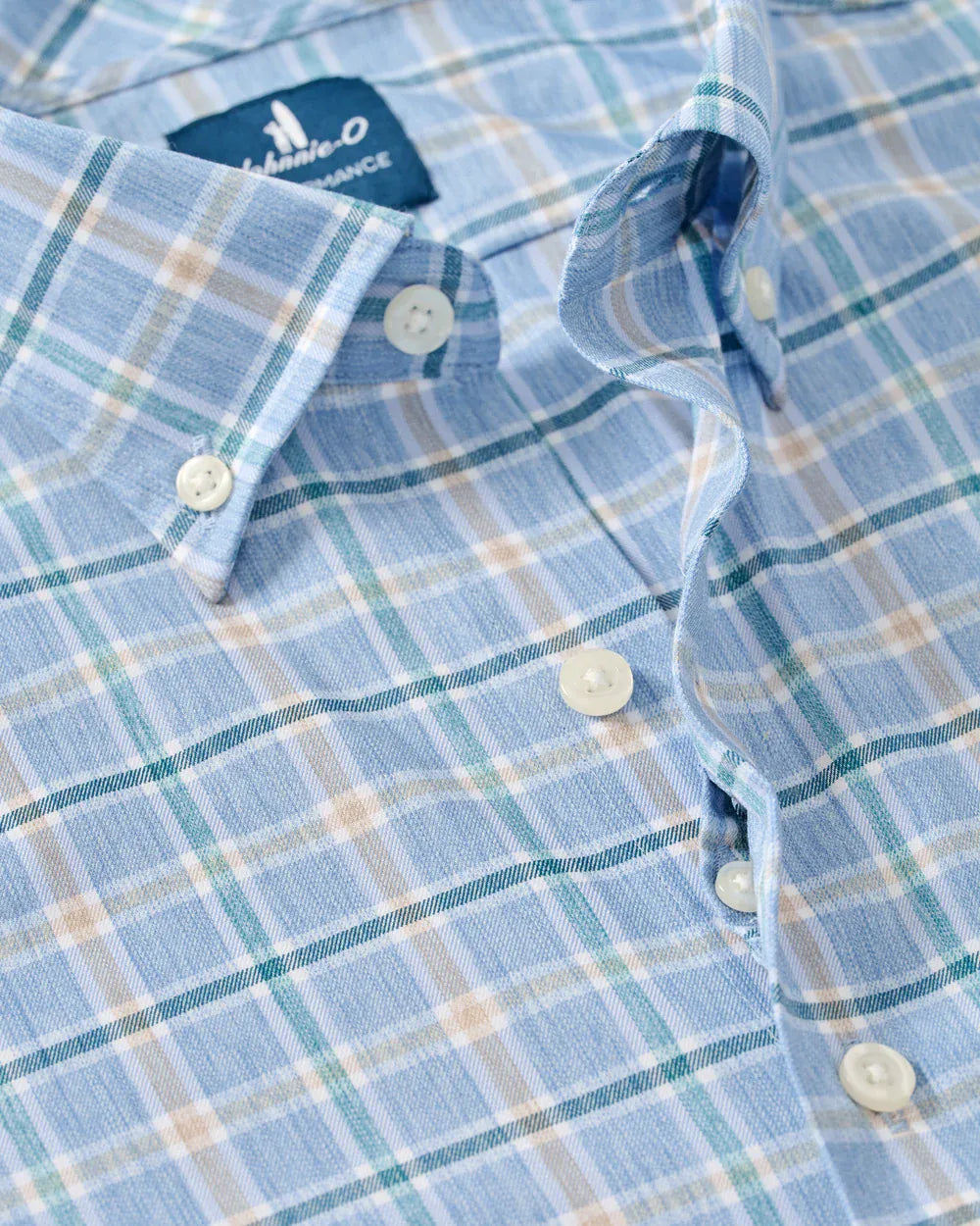 Johnnie-O Sport Shirts Basswood Plaid Everyday Performance Button Down Shirt