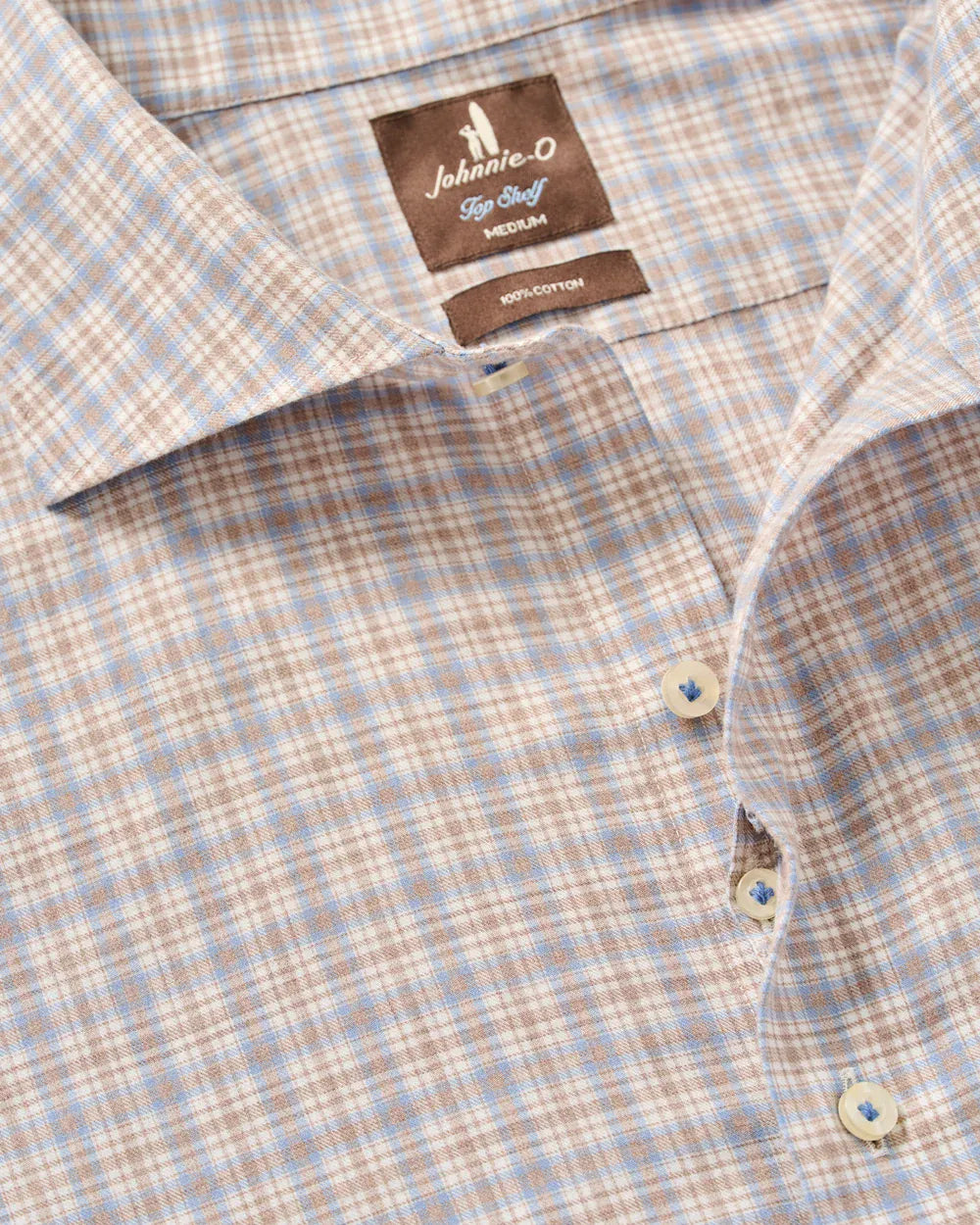 Johnnie-O Sport Shirts Bayview Pane Top Shelf Cotton Button Down Shirt