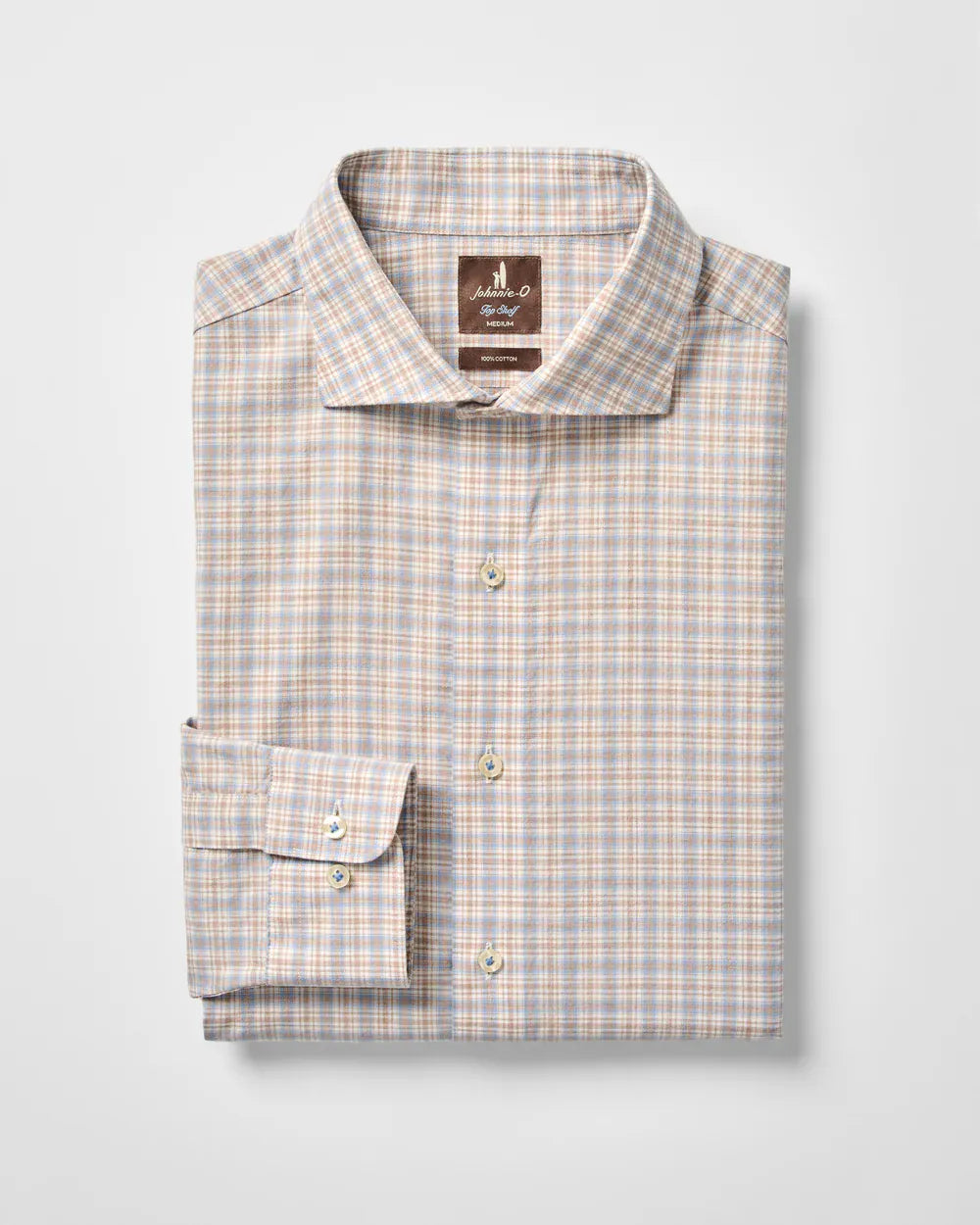 Johnnie-O Sport Shirts Bayview Pane Top Shelf Cotton Button Down Shirt