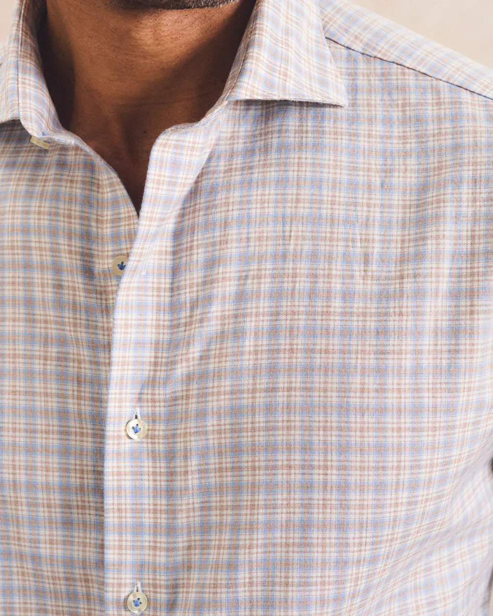 Johnnie-O Sport Shirts Bayview Pane Top Shelf Cotton Button Down Shirt