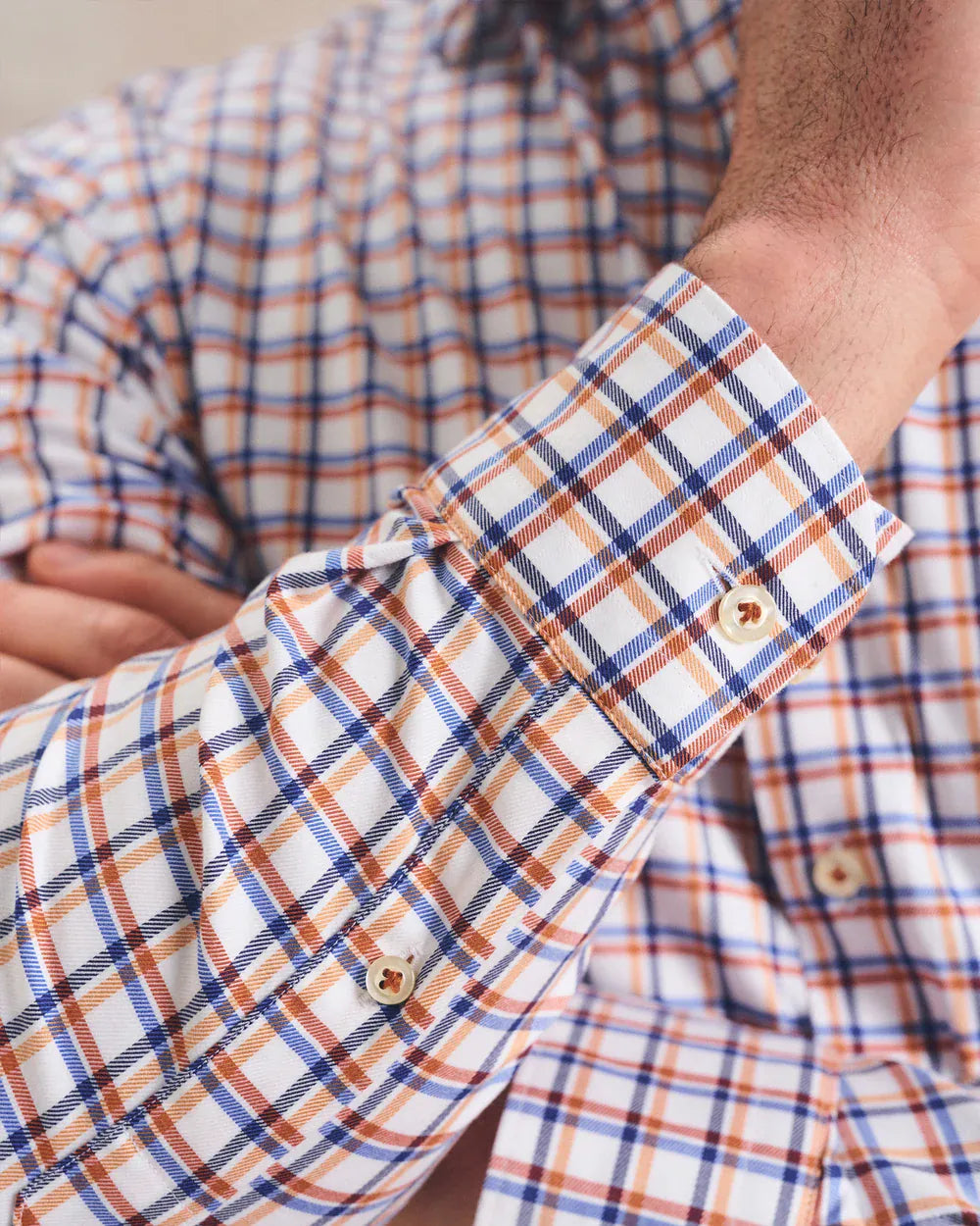 Johnnie-O Sport Shirts Bipane Top Shelf Stretch Twill Button Down Shirt
