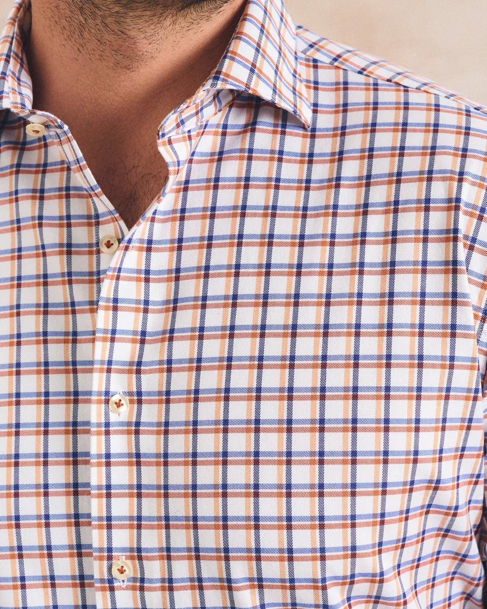 Johnnie-O Sport Shirts Bipane Top Shelf Stretch Twill Button Down Shirt