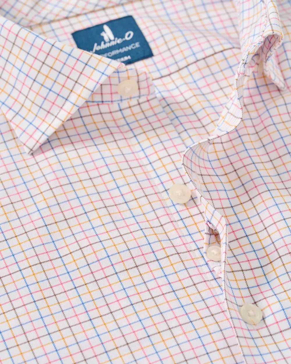 Johnnie-O Sport Shirts Bluffton Pin Pane Everyday Performance Button Down Shirt
