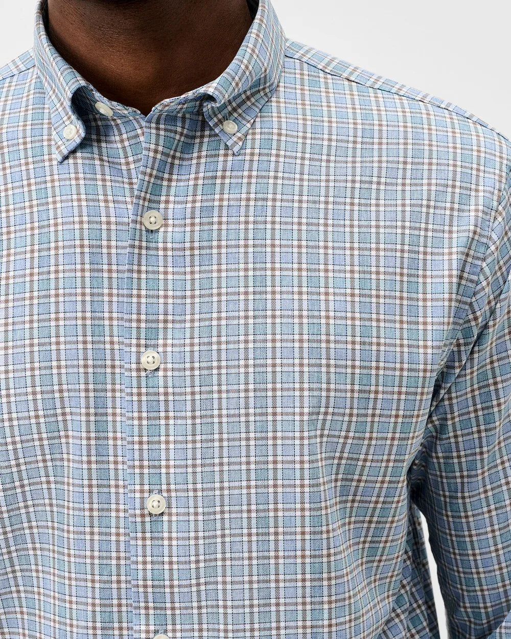 Johnnie-O Sport Shirts Brunswick Pane Everyday Performance Button Down Shirt