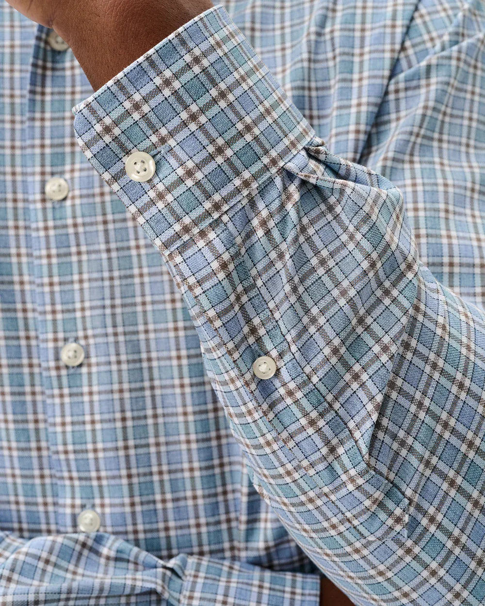 Johnnie-O Sport Shirts Brunswick Pane Everyday Performance Button Down Shirt