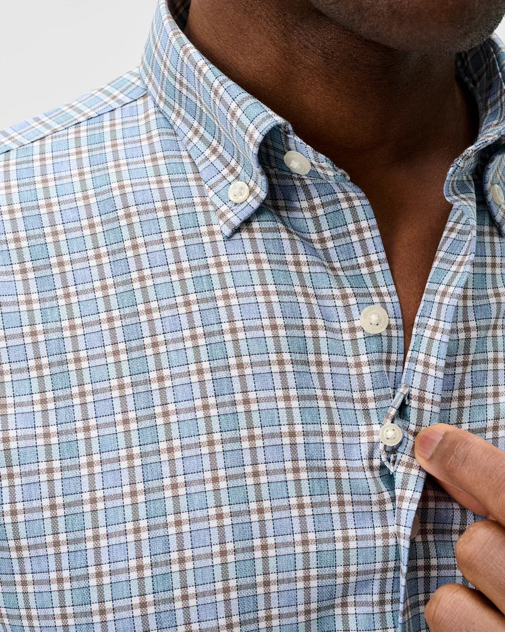 Johnnie-O Sport Shirts Brunswick Pane Everyday Performance Button Down Shirt