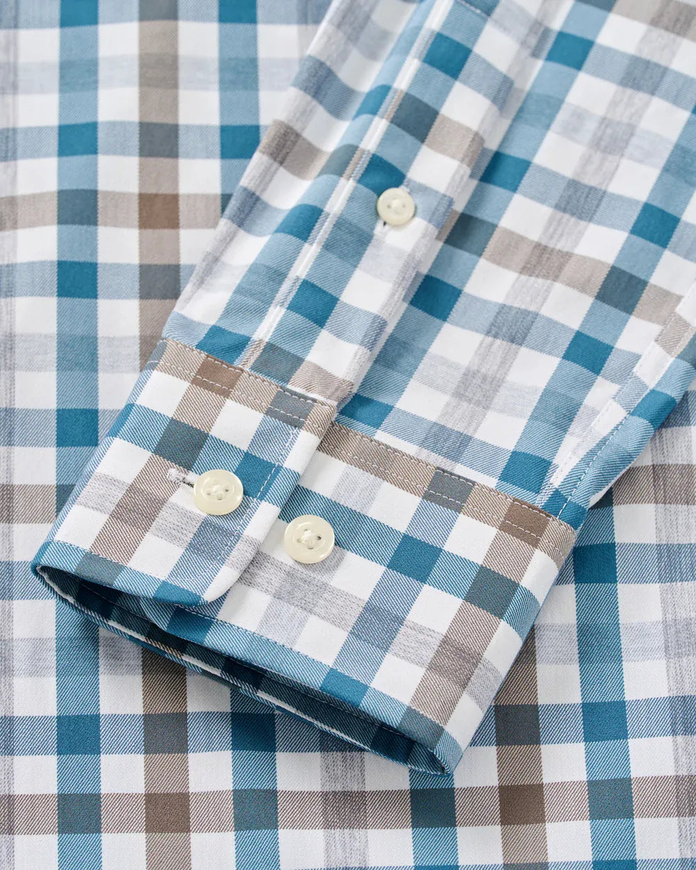 Johnnie-O Sport Shirts Cay Exploded Gingham Everyday Performance Button Down Shirt