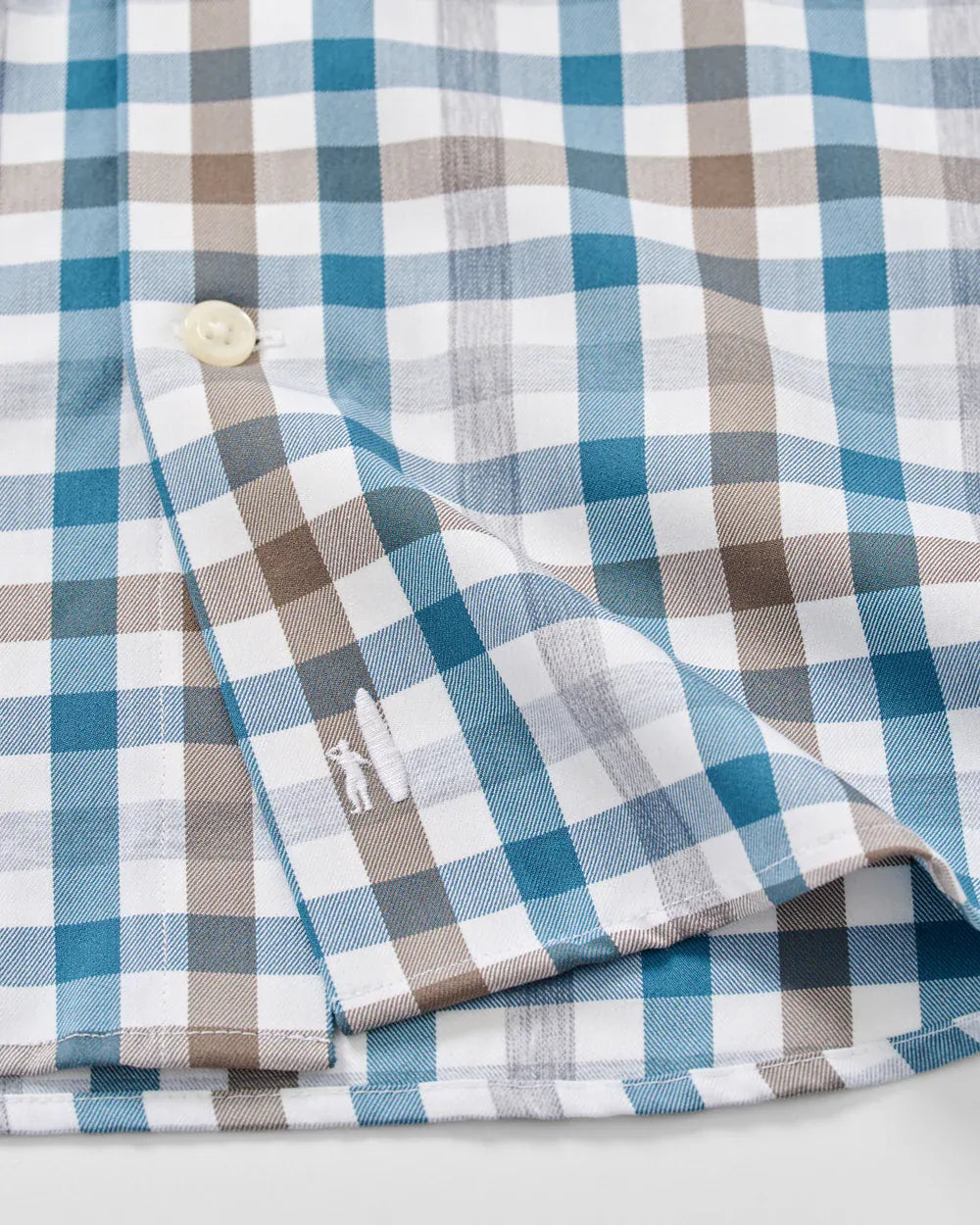 Johnnie-O Sport Shirts Cay Exploded Gingham Everyday Performance Button Down Shirt