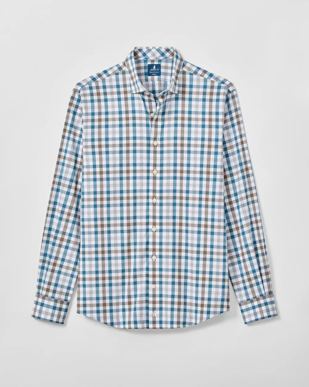 Johnnie-O Sport Shirts Cay Exploded Gingham Everyday Performance Button Down Shirt