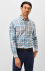Johnnie-O Sport Shirts Cay Exploded Gingham Everyday Performance Button Down Shirt