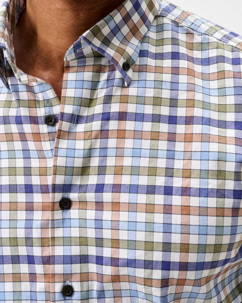 Johnnie-O Sport Shirts Cedar Check Performance Flannel Button Down Shirt